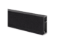 Profilo per Anta modello Plus 11 mm.45x21x3,5 Asta cm.235 Nero Testurizzato |  Emuca